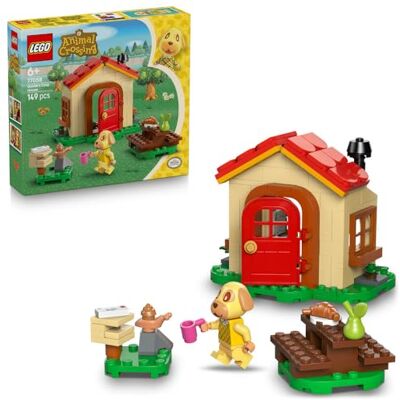 Lego Animal Crossing Przytulny dom Goldie, mały zestaw do zbudowania z minifigurką psa, zabawka konstrukcyjna dla dzieci od 6 lat, pomysł na prezent i drobny upominek dla dziewczynek i chłopców 77058 Lego Animal Crossing Przytulny dom Goldie, mały zestaw do zbudowania z minifigurką psa, zabawka konstrukcyjna dla dzieci od 6 lat, pomysł na prezent i drobny upominek dla dziewczynek i chłopców 77058