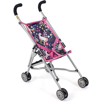 Bayer ® Buggy dla lalek Roma – jednorożec, granatowy – lalki do 50 cm – 3-4 lata, wózek dla lalek, mini buggy Bayer ® Buggy dla lalek Roma – jednorożec, granatowy – lalki do 50 cm – 3-4 lata, wózek dla lalek, mini buggy