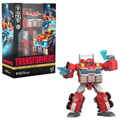 Transformers Age of The Primes Voyager Class Rescue Bot Heatwave, 17,8 cm konwertująca figurka akcji, zabawki robota dla dzieci w wieku od 8 lat Transformers Age of The Primes Voyager Class Rescue Bot Heatwave, 17,8 cm konwertująca figurka akcji, zabawki robota dla dzieci w wieku od 8 lat