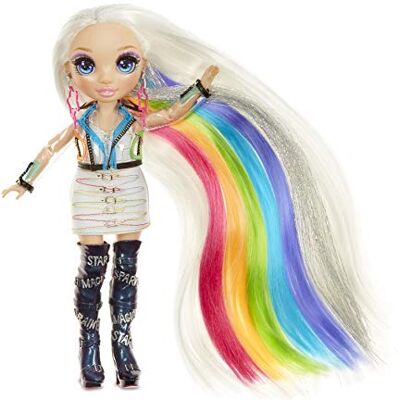 Rainbow High Studio fryzjerskie Ekskluzywna lalka Amaya Raine z bardzo długimi i zmywalnymi kolorami włosów 5 w 1 Rainbow High Studio fryzjerskie Ekskluzywna lalka Amaya Raine z bardzo długimi i zmywalnymi kolorami włosów 5 w 1