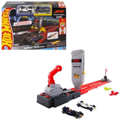 Hot Wheels Racing Formuła 1 Szybki wyścig Tor rajdowy Zestaw 2 samochody bolidy w skali 1:64, Oracle Red Bull i Visa Cash App Racing Bulls, zabawka dla dzieci 3+, JNN35 Hot Wheels Racing Formuła 1 Szybki wyścig Tor rajdowy Zestaw 2 samochody bolidy w skali 1:64, Oracle Red Bull i Visa Cash App Racing Bulls, zabawka dla dzieci 3+, JNN35