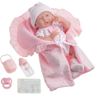 JC Toys La Newborn Lalka, Różowy, 15.5 JC Toys La Newborn Lalka, Różowy, 15.5