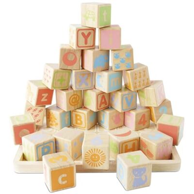 Le Toy Van Petilou Wooden Educational ABC Wooden Blocks Toy For Toddlers And Babies, Suitable For A Boy Or Girl 1 Year Old + Le Toy Van Petilou Wooden Educational ABC Wooden Blocks Toy For Toddlers And Babies, Suitable For A Boy Or Girl 1 Year Old +