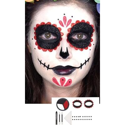 Makijaż Catrina Guirca - Czerwone krawędzie Makijaż Catrina Guirca - Czerwone krawędzie