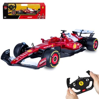 Jamara 402259 Ferrari SF-25 1:12 czerwony 2,4 GHz RC samochód wyścigowy zdalnie sterowany model samochodu, zabawka dla dzieci od 6 lat, pomysł na prezent Jamara 402259 Ferrari SF-25 1:12 czerwony 2,4 GHz RC samochód wyścigowy zdalnie sterowany model samochodu, zabawka dla dzieci od 6 lat, pomysł na prezent