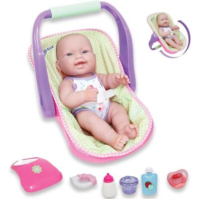 JC Toys 'LOTS TO LOVE BABY DOLL IN Regulowany nosidełko' z 35,5 cm wszystkimi winylowymi lalkami idealna dla dzieci 2+ JC Toys 'LOTS TO LOVE BABY DOLL IN Regulowany nosidełko' z 35,5 cm wszystkimi winylowymi lalkami idealna dla dzieci 2+