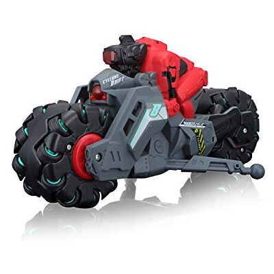 Maisto Tech R/C cyklone Drift: motocykl RC jako futurystyczny rower, z funkcją drifting i sterowaniem uchwytem pistoletowym, 25 cm, czarno-czerwony (582293) Maisto Tech R/C cyklone Drift: motocykl RC jako futurystyczny rower, z funkcją drifting i sterowaniem uchwytem pistoletowym, 25 cm, czarno-czerwony (582293)