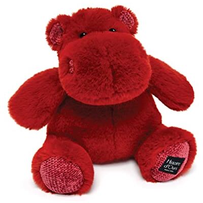 Doudou et Compagnie Hippo, czerwony 25cm - Pluszowa maskotka Doudou et Compagnie Hippo, czerwony 25cm - Pluszowa maskotka