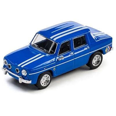 Majorette Auto Collection 1966 Renault R8 Gordini – samochód kolekcjonerski z metalową obudową, gumowymi oponami i case, szczegółowy model samochodu w skali 1:64, niebieski, dla kolekcjonerów i dzieci Majorette Auto Collection 1966 Renault R8 Gordini – samochód kolekcjonerski z metalową obudową, gumowymi oponami i case, szczegółowy model samochodu w skali 1:64, niebieski, dla kolekcjonerów i dzieci
