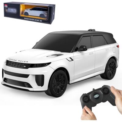 Jamara 402243 Range Rover Sport SV 1:24 2,4 GHz – zdalnie sterowany samochód RC, dla dzieci, zabawkowy samochód z pilotem zdalnego sterowania, model samochodu, prezent dla dzieci, zawieszenie podwozia Jamara 402243 Range Rover Sport SV 1:24 2,4 GHz – zdalnie sterowany samochód RC, dla dzieci, zabawkowy samochód z pilotem zdalnego sterowania, model samochodu, prezent dla dzieci, zawieszenie podwozia