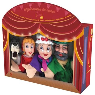 Tachan Zestaw 4 lalek dla dzieci Czerwony Kapturek Zestaw lalek ręcznych zawiera 4 postacie z bajek dla dzieci Wymiary lalki 30 cm (CPA Toy Group 749T00538) Tachan Zestaw 4 lalek dla dzieci Czerwony Kapturek Zestaw lalek ręcznych zawiera 4 postacie z bajek dla dzieci Wymiary lalki 30 cm (CPA Toy Group 749T00538)
