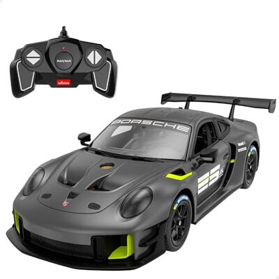 COLORBABY 41297 RASTAR Samochód do jazdy, Porsche 911 GT2 RS Clubsport 25, 68 części, oficjalna licencja, skala 1:18, 2,4 GHz, naklejki, samochody zabawkowe, zestawy budowlane dla dzieci, +8 lat COLORBABY 41297 RASTAR Samochód do jazdy, Porsche 911 GT2 RS Clubsport 25, 68 części, oficjalna licencja, skala 1:18, 2,4 GHz, naklejki, samochody zabawkowe, zestawy budowlane dla dzieci, +8 lat