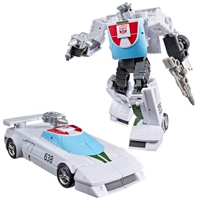 Transformers Wheeljack klasy Deluxe z kolekcji Studio Series z filmu ""The : The Movie"", 12,5-centymetrowa przekształcająca się figurka, zabawkowe roboty dla dzieci w wieku od 8 lat Transformers Wheeljack klasy Deluxe z kolekcji Studio Series z filmu ""The : The Movie"", 12,5-centymetrowa przekształcająca się figurka, zabawkowe roboty dla dzieci w wieku od 8 lat