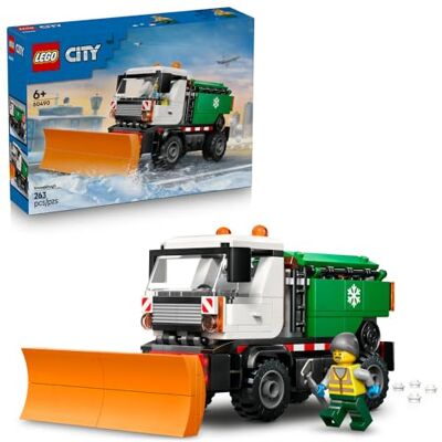 Lego City Pług śnieżny, zabawka dla dziecka z funkcją rozsypywania soli i minifigurką kierowcy, klocki dla dzieci, pomysł na prezent dla 6-latka, dla chłopca i dziewczynki na urodziny 60490 Lego City Pług śnieżny, zabawka dla dziecka z funkcją rozsypywania soli i minifigurką kierowcy, klocki dla dzieci, pomysł na prezent dla 6-latka, dla chłopca i dziewczynki na urodziny 60490