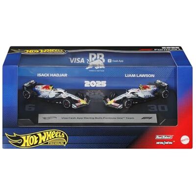 Hot Wheels Premium Visa Cash App Racing Bulls F1 2-pak Hot Wheels Premium Visa Cash App Racing Bulls F1 2-pak
