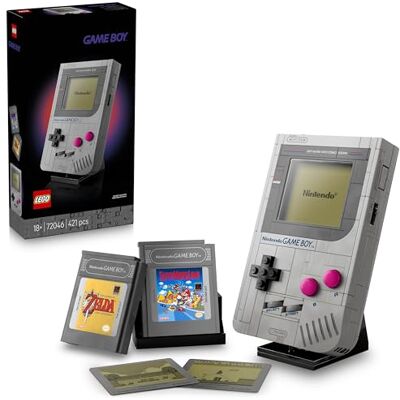 Lego Game Boy, zestaw dla dorosłych, pomysł na prezent dla graczy, model kolekcjonerski dla mężczyzny i fanów retro gier Nintendo, replika konsoli z Game Pakami i ekranami soczewkowymi 72046 Lego Game Boy, zestaw dla dorosłych, pomysł na prezent dla graczy, model kolekcjonerski dla mężczyzny i fanów retro gier Nintendo, replika konsoli z Game Pakami i ekranami soczewkowymi 72046