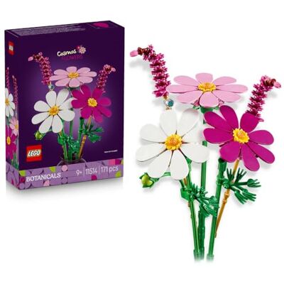 Lego Botanicals Kosmosy, zestaw konstrukcyjny dla dzieci, kompozycja kwiatowa i dekoracja do pokoju dziecięcego, kwiaty na prezent dla dziewczynki, chłopca i miłośnika przyrody od 9 lat 11514 Lego Botanicals Kosmosy, zestaw konstrukcyjny dla dzieci, kompozycja kwiatowa i dekoracja do pokoju dziecięcego, kwiaty na prezent dla dziewczynki, chłopca i miłośnika przyrody od 9 lat 11514