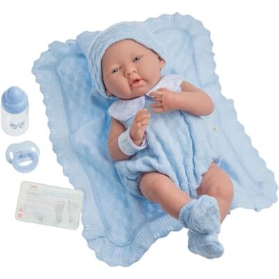 JC Toys "Newborn" lalka dla niemowląt, niebieska (18054) JC Toys "Newborn" lalka dla niemowląt, niebieska (18054)