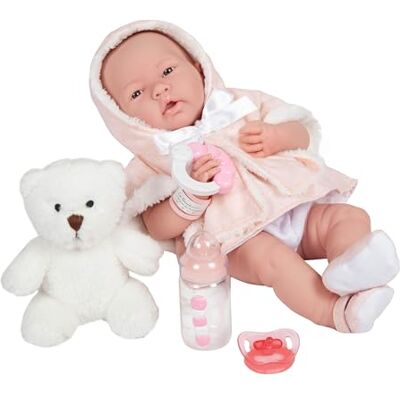 JC Toys La Newborn lalka dla niemowląt, kolor łososiowy (18065) JC Toys La Newborn lalka dla niemowląt, kolor łososiowy (18065)