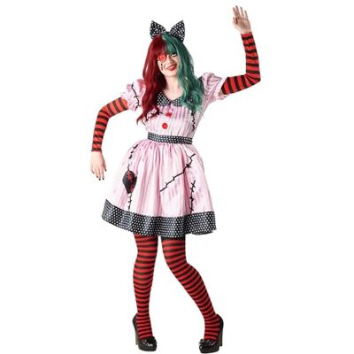 Boland Kostium lalki horroru dla dorosłych, zestaw kostiumów na Halloween, karnawał i bale przebierańców Boland Kostium lalki horroru dla dorosłych, zestaw kostiumów na Halloween, karnawał i bale przebierańców