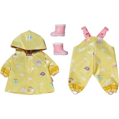 BABY born Oufit przeciwdeszczowy z płaszczem przeciwdeszczowym, spodniami przeciwdeszczowymi i kaloszami dla lalek 43 cm BABY born Oufit przeciwdeszczowy z płaszczem przeciwdeszczowym, spodniami przeciwdeszczowymi i kaloszami dla lalek 43 cm