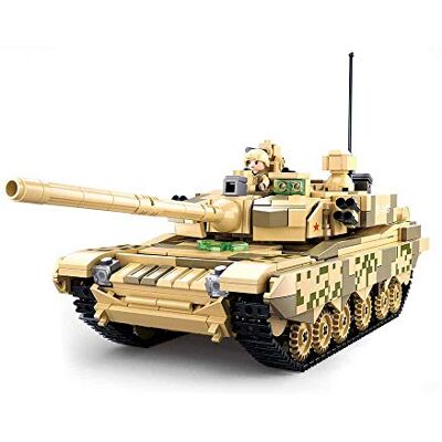 Sluban Model Bricks-99A Main Battle Tank 2In 1 893 szt., M38-B0790, Wielokolorowy Sluban Model Bricks-99A Main Battle Tank 2In 1 893 szt., M38-B0790, Wielokolorowy