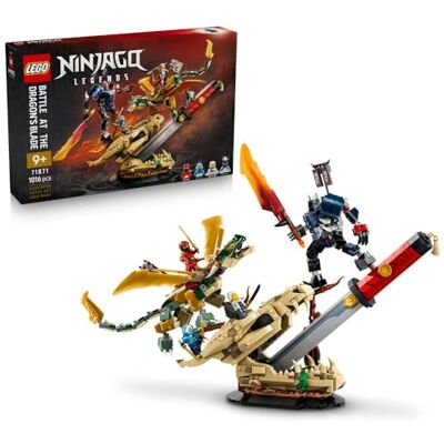 Lego NINJAGO Bitwa o Smocze Ostrze, zabawka konstrukcyjna, klocki dla chłopca lub dziewczynki, ozdoba do pokoju dziecka z mechem i smokiem, pomysł na prezent dla dzieci w wieku od 9 lat 71871 Lego NINJAGO Bitwa o Smocze Ostrze, zabawka konstrukcyjna, klocki dla chłopca lub dziewczynki, ozdoba do pokoju dziecka z mechem i smokiem, pomysł na prezent dla dzieci w wieku od 9 lat 71871