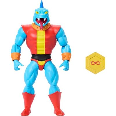 Masters of the Universe Origins Cartoon Collection Fang Man Figurka zębatego złoczyńcy (ok. 14 cm) z serialu MOTU z lat 80., szczegółowy wygląd i akcesorium, zabawka 6+, JBM91 Masters of the Universe Origins Cartoon Collection Fang Man Figurka zębatego złoczyńcy (ok. 14 cm) z serialu MOTU z lat 80., szczegółowy wygląd i akcesorium, zabawka 6+, JBM91