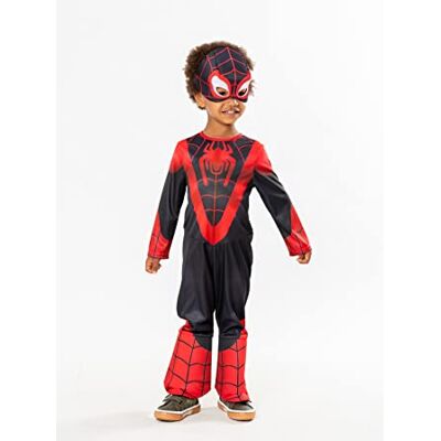 Rubie's RUBIES Marvel Officiel SPIDER-MAN Klasyczny kostium spinn Miles Morales dla dzieci, rozmiar 24-36 miesięcy, Spidey i przyjaciele, kostium z kombinezonem i maską, dla Rubie's RUBIES Marvel Officiel SPIDER-MAN Klasyczny kostium spinn Miles Morales dla dzieci, rozmiar 24-36 miesięcy, Spidey i przyjaciele, kostium z kombinezonem i maską, dla