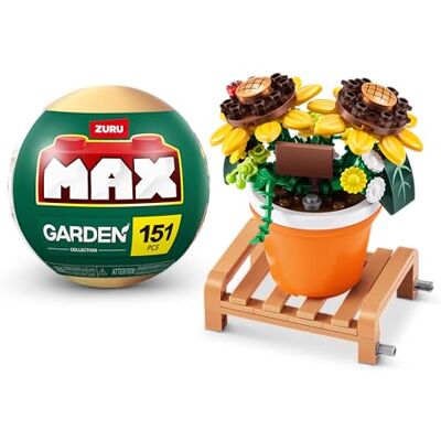 Max Build More MAX Premium rośliny doniczkowe, kolekcja cegieł budowlanych (do 233 sztuk, 6 do kolekcjonowania) (Słonecznik, 1 kapsułka) Max Build More MAX Premium rośliny doniczkowe, kolekcja cegieł budowlanych (do 233 sztuk, 6 do kolekcjonowania) (Słonecznik, 1 kapsułka)