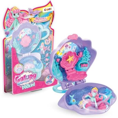 CRAZE Galupy Mermaid In My Pocket – 1 x figurka jednorożca z płetwą syrenki, składany mini zestaw do zabawy z figurką jednorożca, zabawka dla dziewczynek CRAZE Galupy Mermaid In My Pocket – 1 x figurka jednorożca z płetwą syrenki, składany mini zestaw do zabawy z figurką jednorożca, zabawka dla dziewczynek