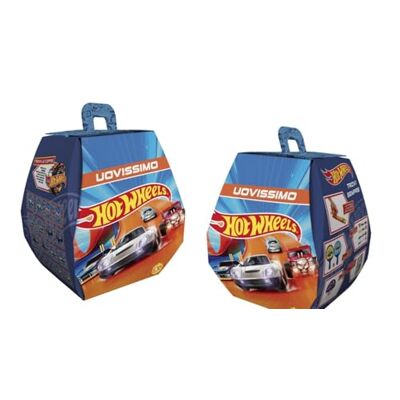 Hot Wheels Uovissimo zestaw upominkowy wielkanocny z miotaczem i pojazdem, grami wyścigowymi i kolorowymi, mini koszykówką, rakietami i naklejkami, zabawka dla dzieci 3, JTC26 Hot Wheels Uovissimo zestaw upominkowy wielkanocny z miotaczem i pojazdem, grami wyścigowymi i kolorowymi, mini koszykówką, rakietami i naklejkami, zabawka dla dzieci 3, JTC26