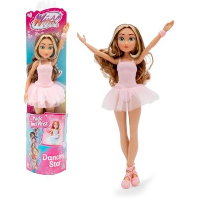 Winx Club Winx, lalka przegubowa, 27 cm, seria Dancing Star, model Flora, dla dzieci od 4 lat, WNX913 Winx Club Winx, lalka przegubowa, 27 cm, seria Dancing Star, model Flora, dla dzieci od 4 lat, WNX913