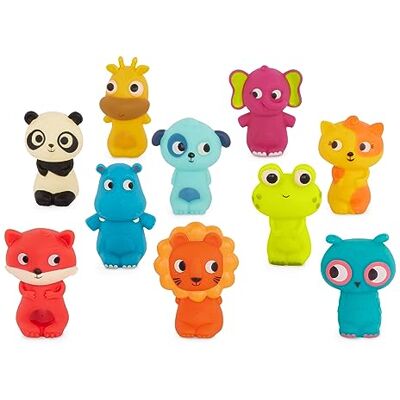 B Toys Finger Puppet Crew - Paluszki z kolorowymi zwierzakami B Toys Finger Puppet Crew - Paluszki z kolorowymi zwierzakami