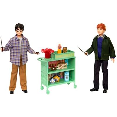Mattel Harry Potter Harry i Ron w Ekspresie do Hogwartu Lalki 2-pak (30 cm) z akcesoriami HND79 Mattel Harry Potter Harry i Ron w Ekspresie do Hogwartu Lalki 2-pak (30 cm) z akcesoriami HND79