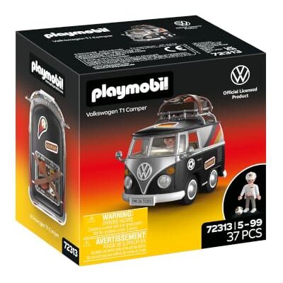 Playmobil Volkswagen Volkswagen T1 Camper GER Edition Kultowy kemping retro ze sprzętem sportowym, bagażnikiem dachowym i arkuszem naklejek dla dzieci od 4 lat 72313 Playmobil Volkswagen Volkswagen T1 Camper GER Edition Kultowy kemping retro ze sprzętem sportowym, bagażnikiem dachowym i arkuszem naklejek dla dzieci od 4 lat 72313