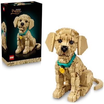 Lego Icons Szczeniak golden retriever 11384 Figurka psa z klocków, zestaw konstrukcyjny dla dorosłych, prezent dla miłośnika psów, dla mężczyzn i kobiet, 2102 elementy Lego Icons Szczeniak golden retriever 11384 Figurka psa z klocków, zestaw konstrukcyjny dla dorosłych, prezent dla miłośnika psów, dla mężczyzn i kobiet, 2102 elementy