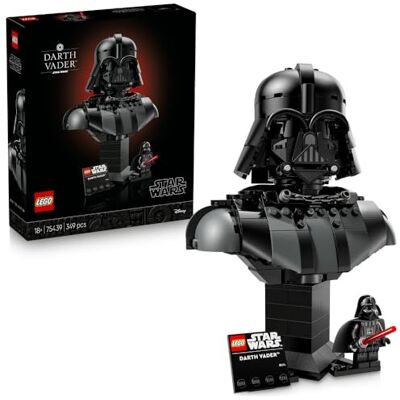 Lego Star Wars Popiersie Dartha Vadera, kolekcjonerski zestaw konstrukcyjny dla dorosłych z minifigurką, model do ozdoby z serii Gwiezdne Wojny, pomysł na prezent dla mężczyzn i kobiet 75439 Lego Star Wars Popiersie Dartha Vadera, kolekcjonerski zestaw konstrukcyjny dla dorosłych z minifigurką, model do ozdoby z serii Gwiezdne Wojny, pomysł na prezent dla mężczyzn i kobiet 75439