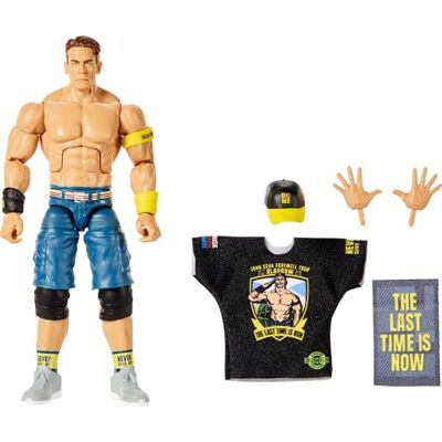 Mattel WWE Elite Collection Top Picks John Cena figurka i akcesoria Zestaw figurek i akcesoriów, kolekcjonerski John Cena 15 cm, wymienne dłonie i strój ringowy, dla dzieci/kolekcjonerów, JHV15 Mattel WWE Elite Collection Top Picks John Cena figurka i akcesoria Zestaw figurek i akcesoriów, kolekcjonerski John Cena 15 cm, wymienne dłonie i strój ringowy, dla dzieci/kolekcjonerów, JHV15