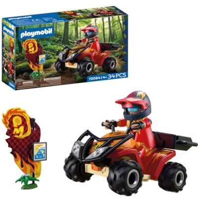 Playmobil Cars Terenowy quad Quad terenowy z odpinanym pałąkiem samochód zabawkowy dla dzieci w wieku od 4 lat 72064 Playmobil Cars Terenowy quad Quad terenowy z odpinanym pałąkiem samochód zabawkowy dla dzieci w wieku od 4 lat 72064