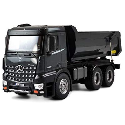 Amewi 22504 Mercedes-Benz ciężarówka wywrotka PRO metal V2 pojazd licencyjny zdalnie sterowany RTR 2,4 GHz dodatkowy akumulator szary Amewi 22504 Mercedes-Benz ciężarówka wywrotka PRO metal V2 pojazd licencyjny zdalnie sterowany RTR 2,4 GHz dodatkowy akumulator szary