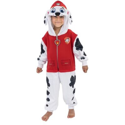 Chaks kombinezon Marshall dla dzieci, oficjalny kombinezon Paw Patrol z kapturem, puszysty strój na karnawał i na co dzień Chaks kombinezon Marshall dla dzieci, oficjalny kombinezon Paw Patrol z kapturem, puszysty strój na karnawał i na co dzień