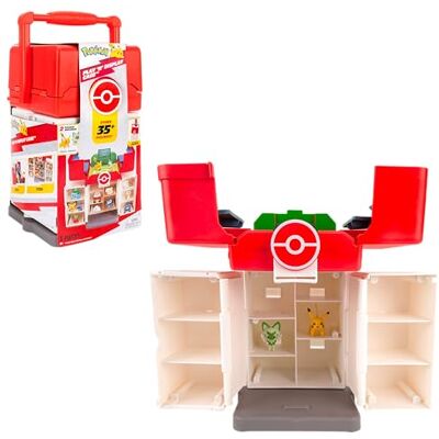 Pokémon Play & Display Carry Case Includes 1x 5cm Battle Figure Piakchu + 1x 5cm Battle Figure Sprigatito Stores 35+ Figures Official Pokemon Playset for children 4+ Pokémon Play & Display Carry Case Includes 1x 5cm Battle Figure Piakchu + 1x 5cm Battle Figure Sprigatito Stores 35+ Figures Official Pokemon Playset for children 4+