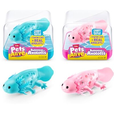 Pets Alive Robo Axolotl, seria 1, aksolotl pływacki, (2 sztuki), skrzynka pocztowa Pets Alive Robo Axolotl, seria 1, aksolotl pływacki, (2 sztuki), skrzynka pocztowa