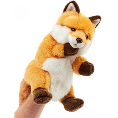 Uni-Toys Klasyczna marionetka z czerwonym lisem 28 cm (wysokość) pluszowa lalka, lisa pluszowa zabawka Uni-Toys Klasyczna marionetka z czerwonym lisem 28 cm (wysokość) pluszowa lalka, lisa pluszowa zabawka