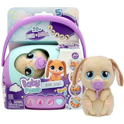 BABY PAWS Just Born Puppy INTERAKTYWNE Zwierzęta z wielofunkcyjnym elektronicznym nośnikiem od 3 lat BABY PAWS Just Born Puppy INTERAKTYWNE Zwierzęta z wielofunkcyjnym elektronicznym nośnikiem od 3 lat