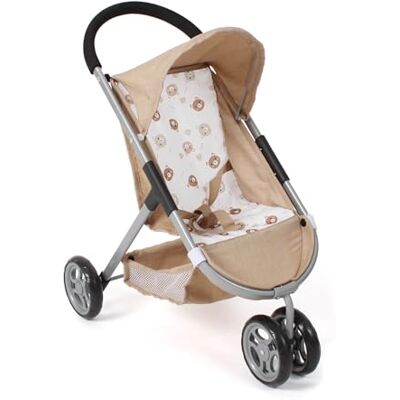 Bayer Buggy dla lalek Speedy – miś, beżowy – odpowiedni dla lalek do 46 cm – wysokość suwaka 58 cm Bayer Buggy dla lalek Speedy – miś, beżowy – odpowiedni dla lalek do 46 cm – wysokość suwaka 58 cm