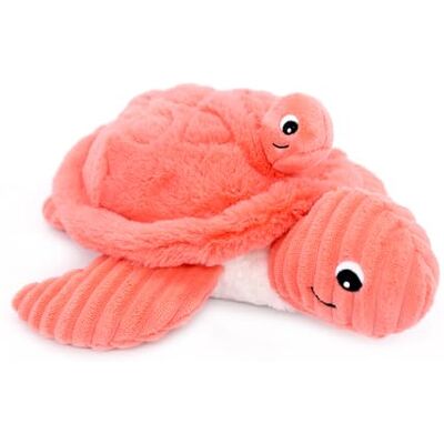 Les Déglingos PTIPOTOS by SAUVENOU Żółw Mama/Koral Miękki Pluszowy Dziecko Pomysł na prezent z okazji narodzin dziecka 29 cm Les Déglingos PTIPOTOS by SAUVENOU Żółw Mama/Koral Miękki Pluszowy Dziecko Pomysł na prezent z okazji narodzin dziecka 29 cm