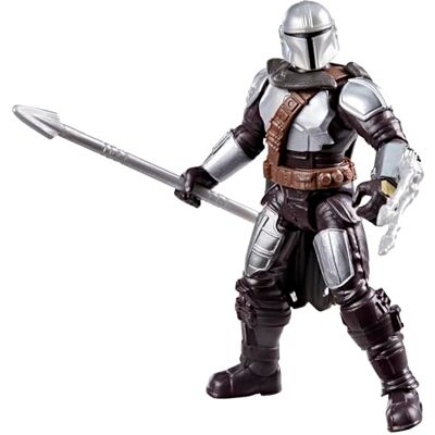 Star Wars Mandalorianin z serii ActionVerse, 11-centymetrowa figurka i dodatki, stojak na akcesoria wielokrotnego użytku, zabawki dla chłopców i dziewczynek w wieku od 4 lat Star Wars Mandalorianin z serii ActionVerse, 11-centymetrowa figurka i dodatki, stojak na akcesoria wielokrotnego użytku, zabawki dla chłopców i dziewczynek w wieku od 4 lat