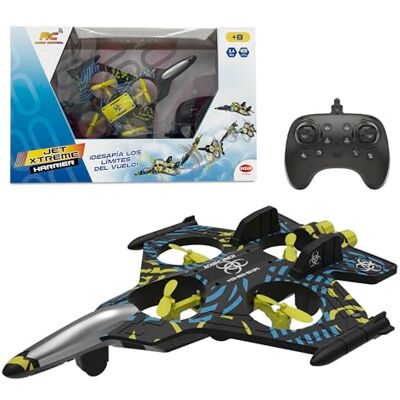 Bizak Jet Xtreme Harrier 4-kanałowy samolot RC, akrobacje i automatyczne start, stabilne i precyzyjne, światła LED, +8 lat, (65430001) Bizak Jet Xtreme Harrier 4-kanałowy samolot RC, akrobacje i automatyczne start, stabilne i precyzyjne, światła LED, +8 lat, (65430001)
